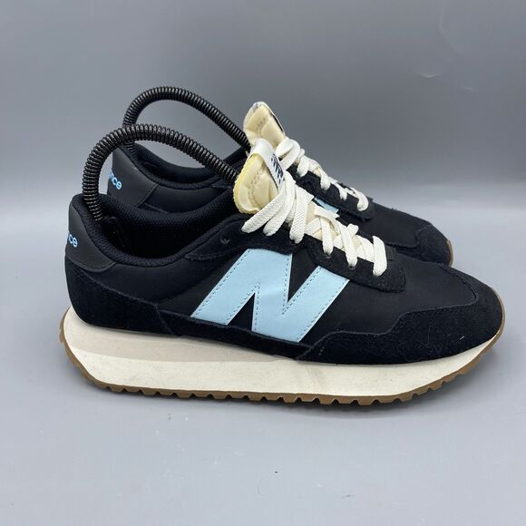 New Balance Unisex 237 WS237NB Black Blue Running Shoes Sneakers Size 7 - Picture 1 of 7